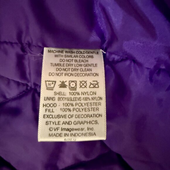 Vintage Minnesota Vikings NFL Team Jacket — Purple/Gold Full Zip — Men’s Medium - Picture 10 of 11